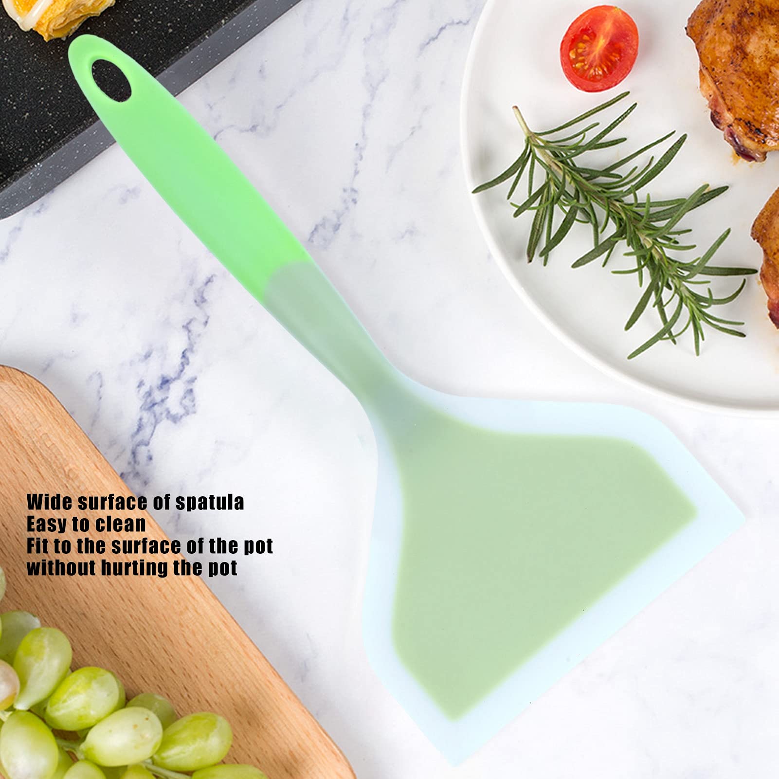 Espátula De Silicone Larga Tamagoyaki Para Panqueca Tapioca Omelete 26cm Home