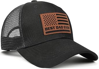 Best Dad Ever Hats American Flag Baseball Cap