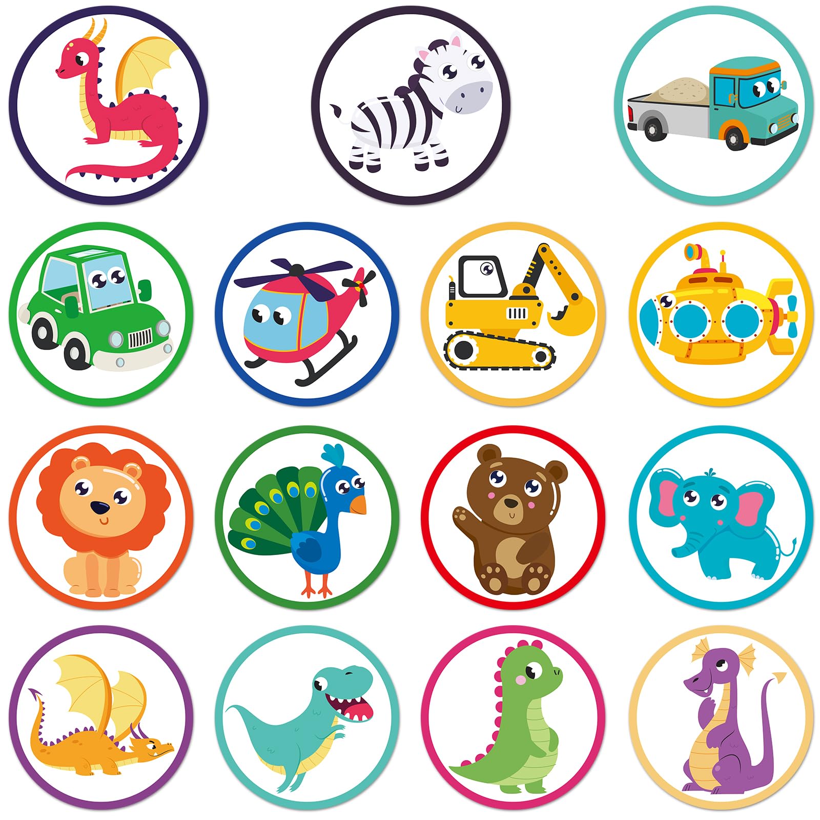 30stk Töpfchentraining Aufkleber, 15 Muster Tier-Farbwechsel Töpfchen Aufkleber Magischer Aufkleber Lustige Toiletten-Ziel-Töpfchenaufkleber Trainingsaufkleber für Kleinkinder