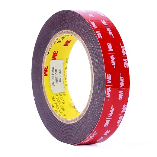 5952 VHB Tape: 2.5cm . x 15 ft. (Black)