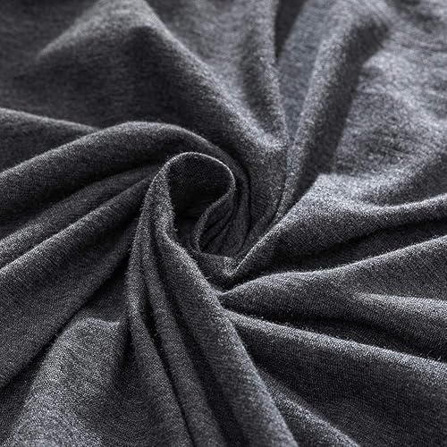 Miniatura 6 de DONEUS - Juego de sábanas bajeras de algodón de punto de color verde oscuro, conjunto de sábanas bajeras de 3 piezas con bolsas de 15.0 pulgadas de