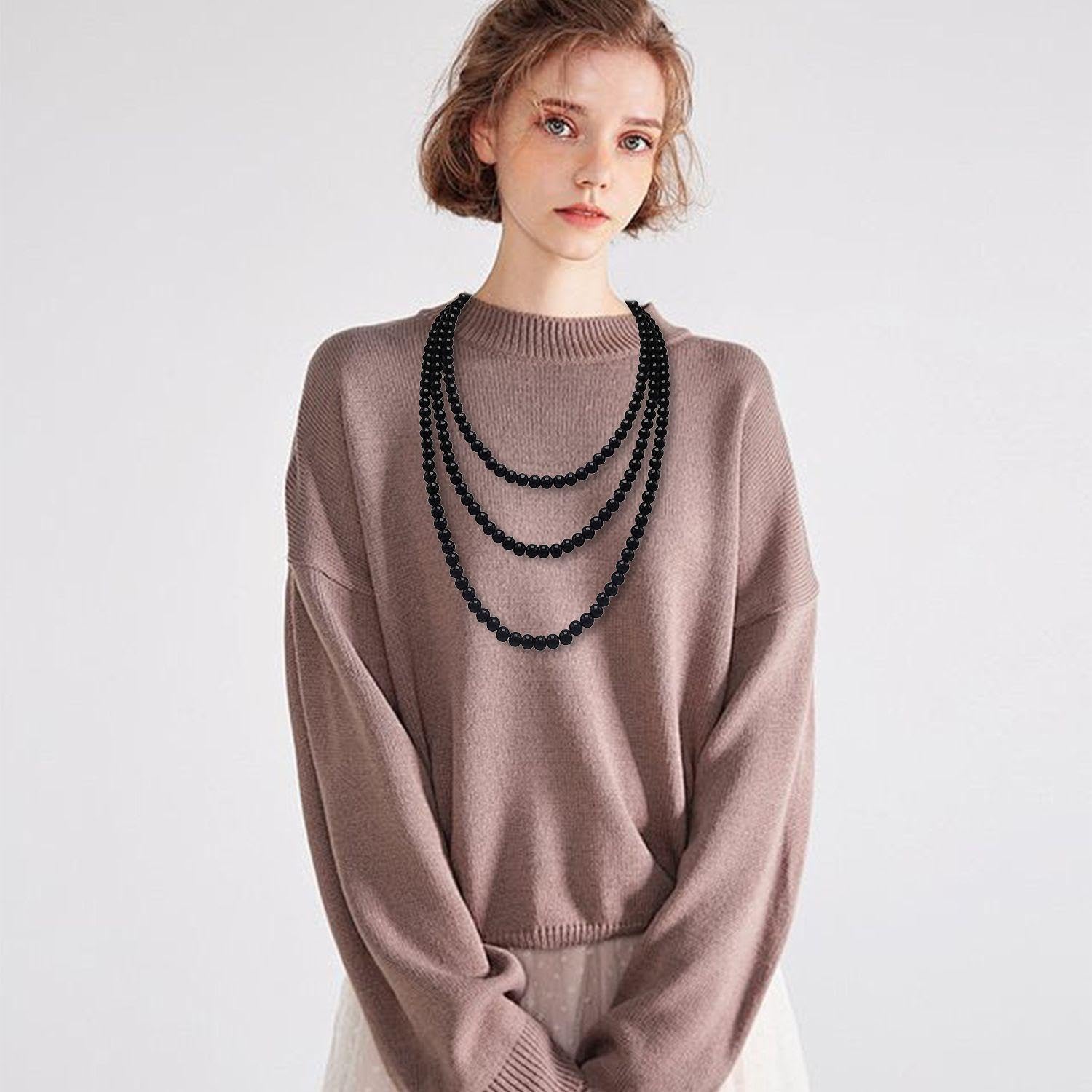 1 Collier Perlé Et 1 Bracelet, Bijoux Simples Et Polyvalents, Accessoires De Vêtements, Bijoux À La Mode Et Classiques.