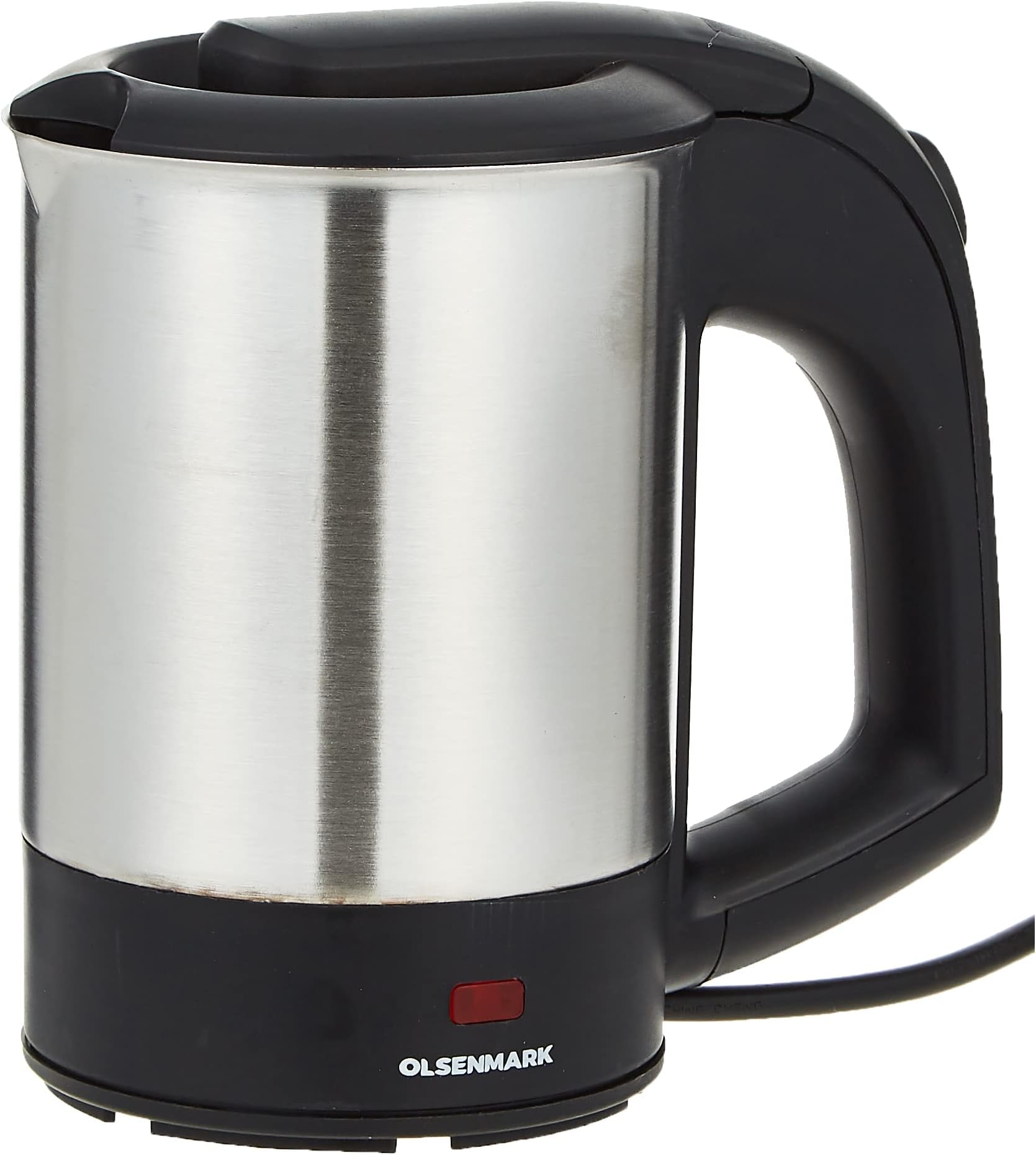Olsenmark Electric Stainless Steel Kettle, 0.5L - Stainless Steel Body - Auto Shut-Off On Boiling - Boil Dry Protection - Pilot Lamp - 1100W | 2 Years Warranty