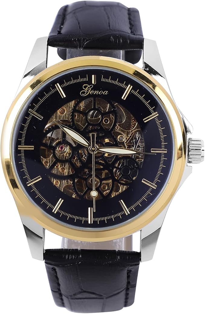genoa skeleton watch