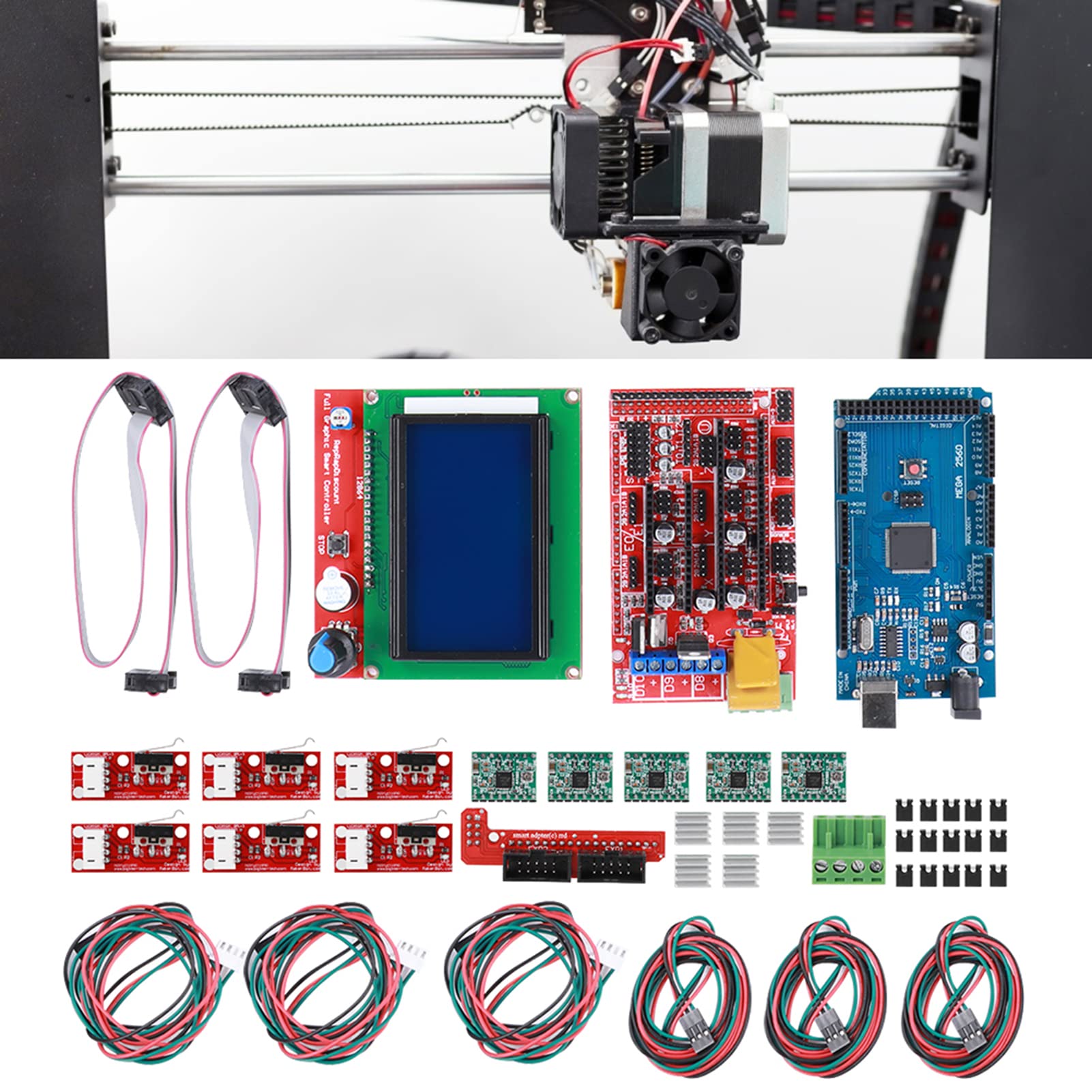 Zestaw Drukarki 3D z płytą RAMPS 1.4, Kompletny Akcesorium do