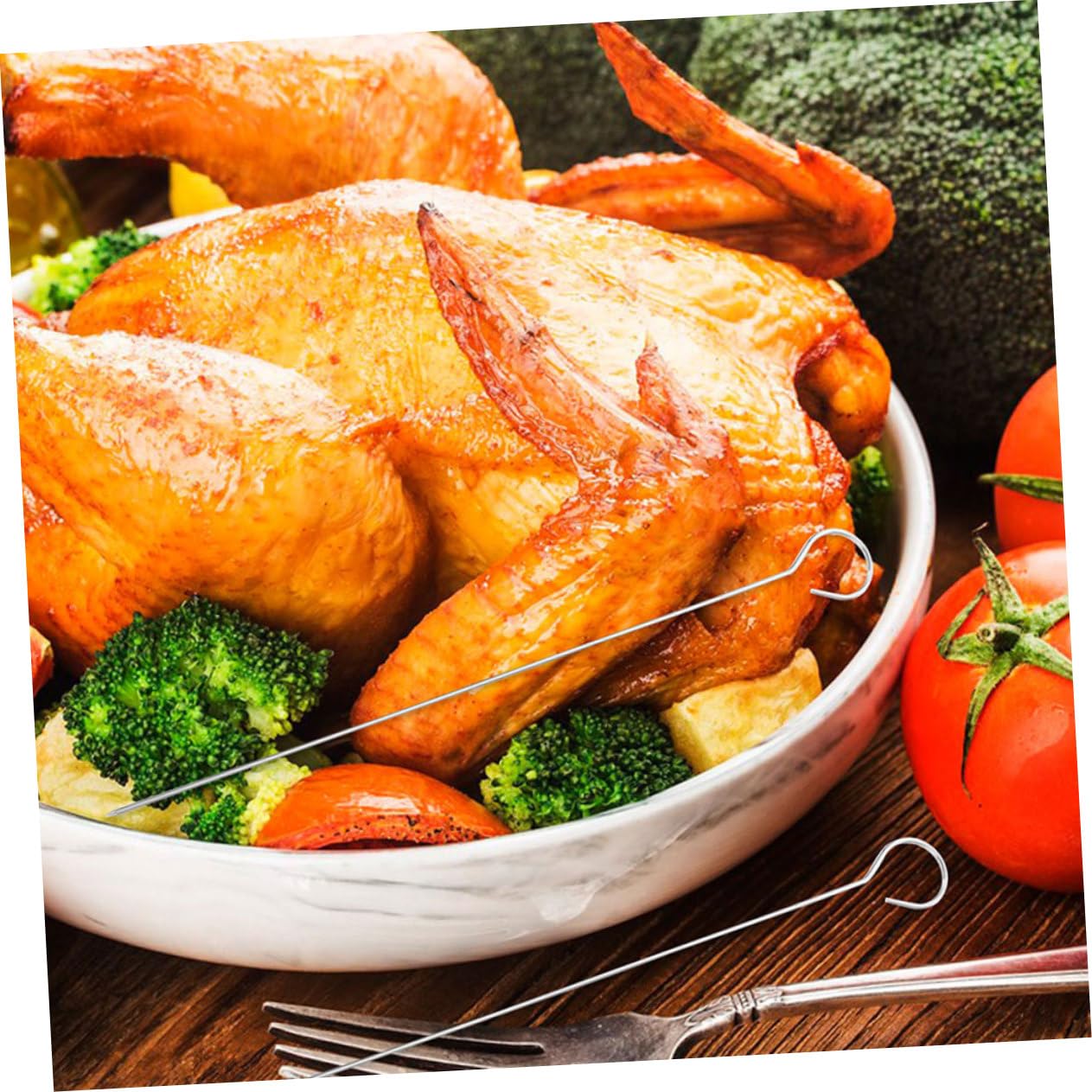 TOYANDONA 25pezzi Spiedini in Acciaio Resistente Per Spiedini Riutilizzabili Per Barbecue Aghi Lunghi Per Grigliare Carne Verdure Frutta Per Barbecue All Aperto Campeggio e Riunioni Di