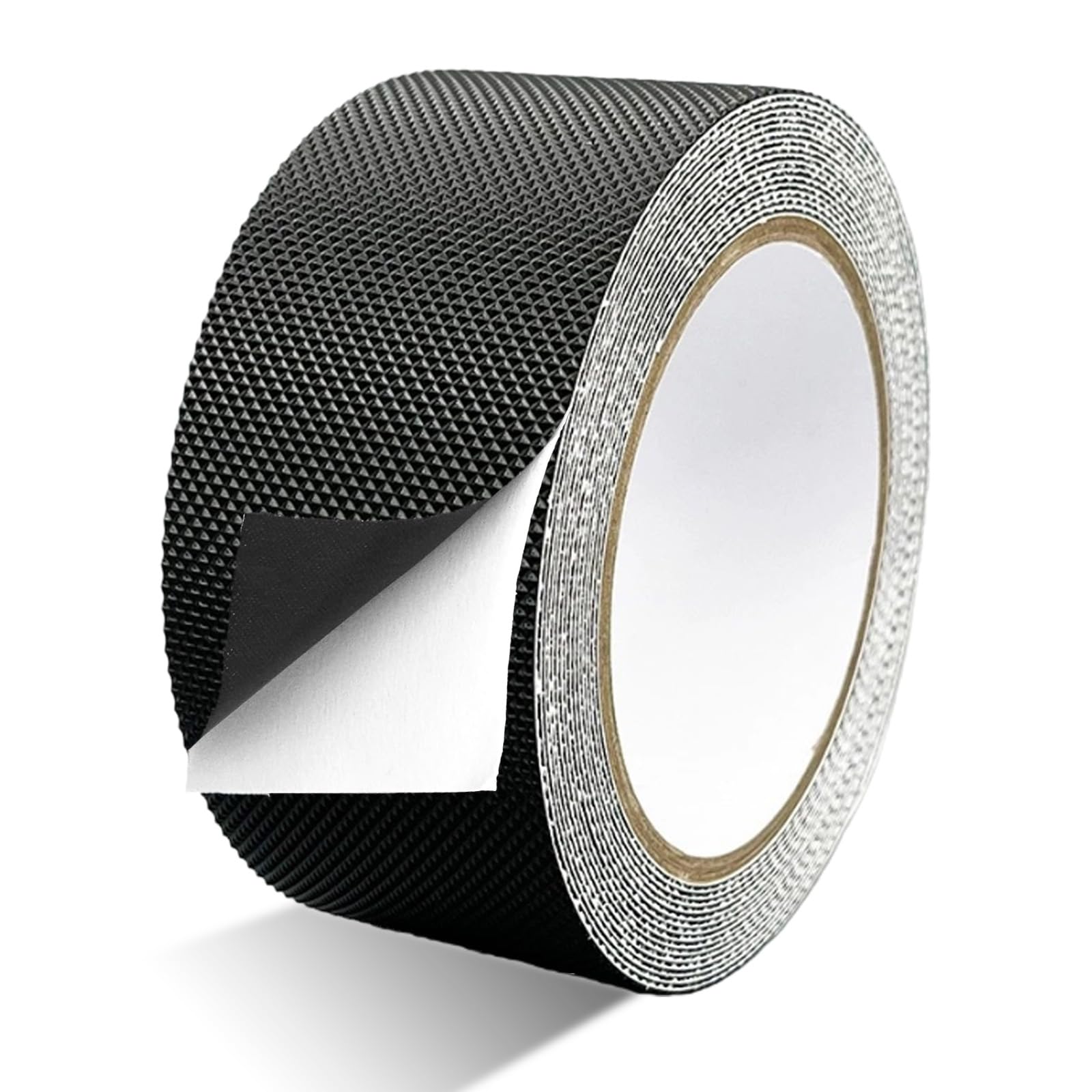 Rubber Grip Tape - 2.5cm x 5m Anti Slip Tape - Strong Self Adhesive Rubber Tape - Waterproof Non Slip Tape for Handles and Contact Surfaces (Black)