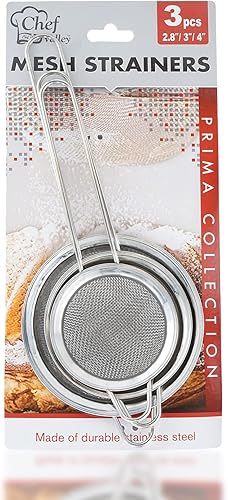 Miniatura 7 de 17supply Cuchara de filtro multifuncional de acero inoxidable filtro de malla fina de 3 piezas hecha de acero inoxidable fácil de limpiar segura