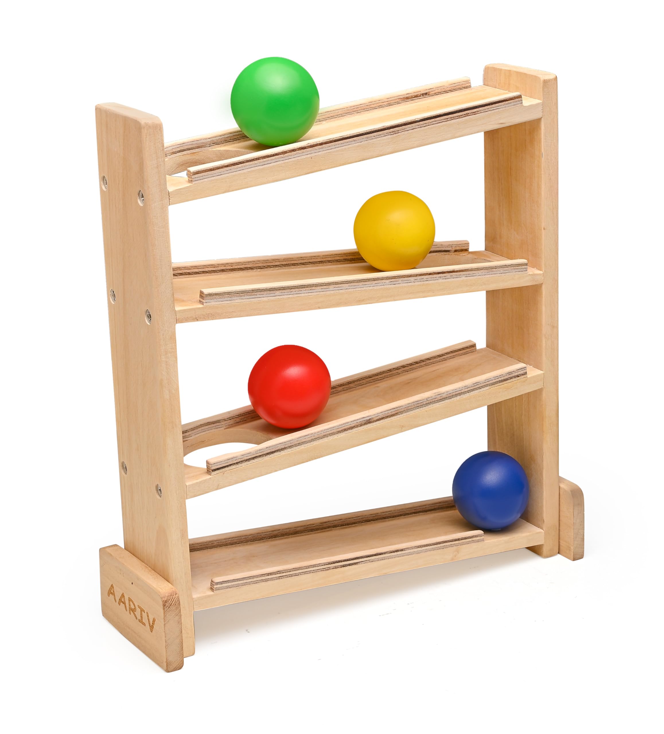 AARIV Wooden Ball Tracker Toy for Babies Sensory Development, Fine Motor Skills, Encourages Curiosity & Hand-Eye Coordination, Montessori-Inspired Toy, Safe & Eco-Friendly (6+ Months) (B0C7KQMNMW) Amazon Price History, Amazon Price Tracker