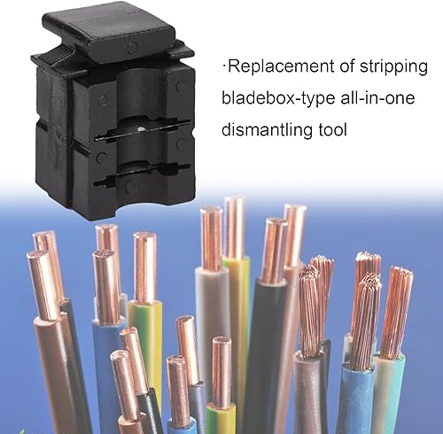 Miniatura 6 de Pelacables universales de 2 piezas, casete de cuchilla de repuesto para herramienta de pelado todo en uno, pelacables multifuncional, módulo de