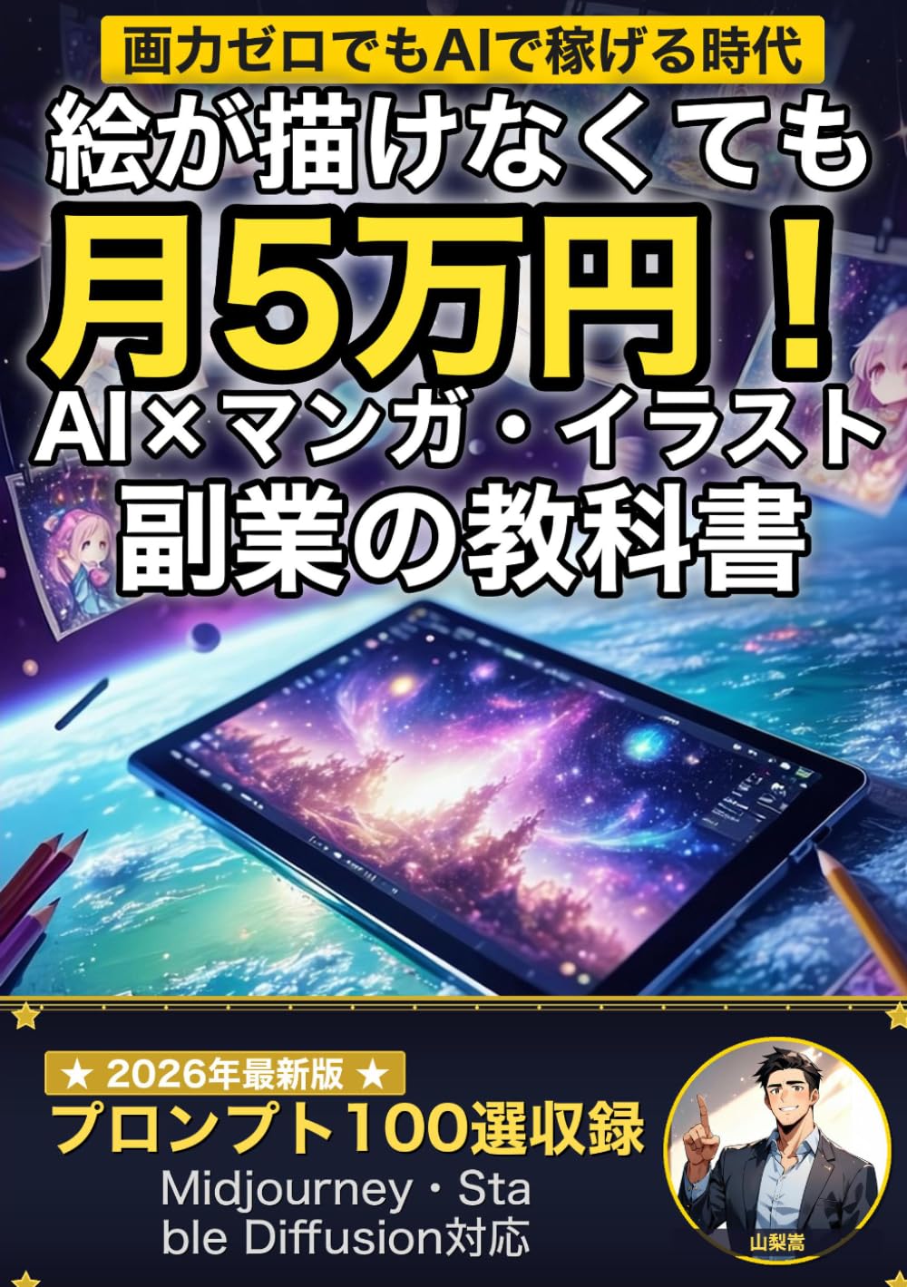 絵が描けなくても月5万円！ AI×マンガ・イラスト副業の教科書: LINEスタンプ・Webtoon・同人誌──画力ゼロから始めるAIクリエイター副業の全記録 (AI×副業の教科書)