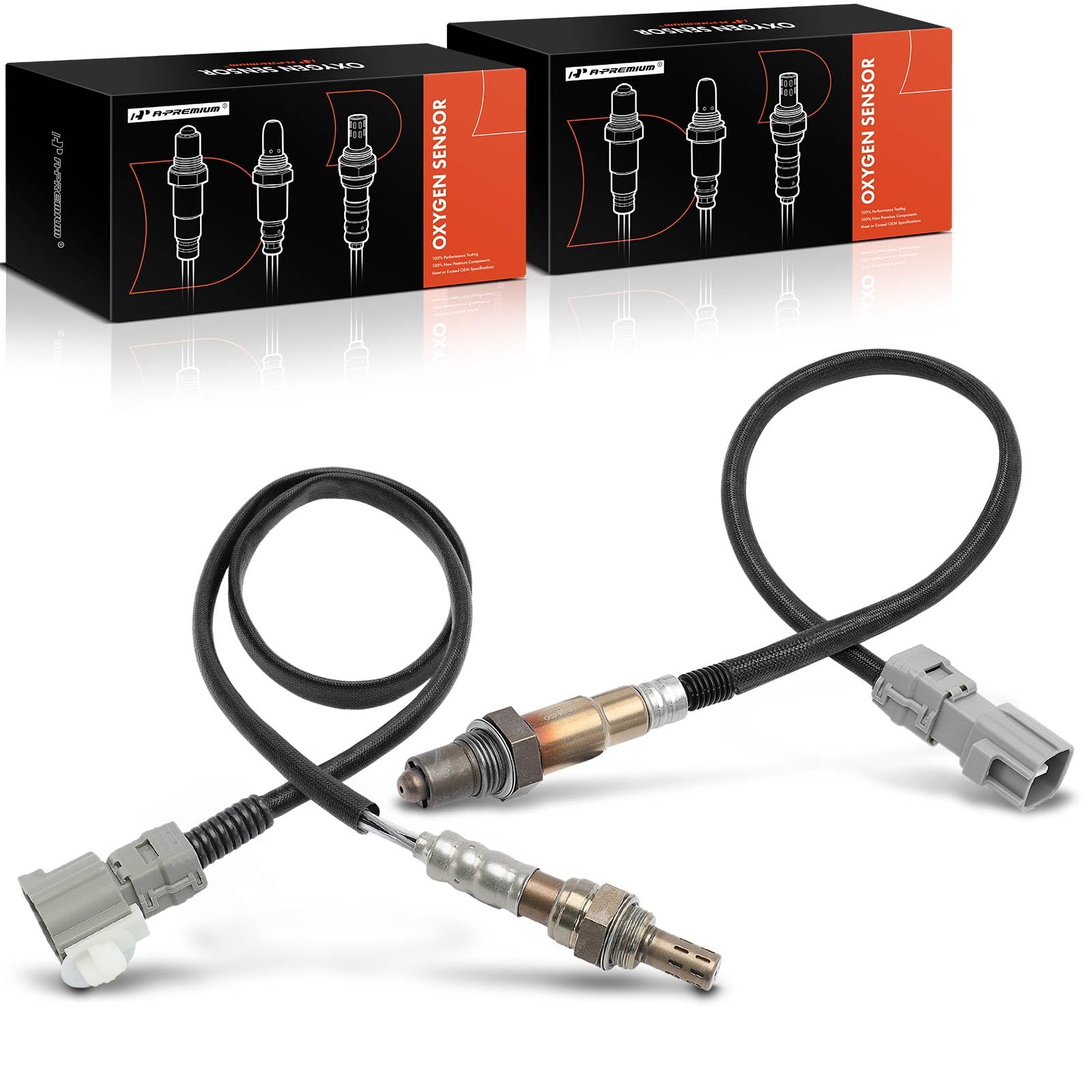 A-Premium Downstream Front and Rear O2 Oxygen Sensor Compatible with Lexus RX350 2010-2014, RX400H 2006-2008, RX450H 2010 & Toyota Highlander 2006-