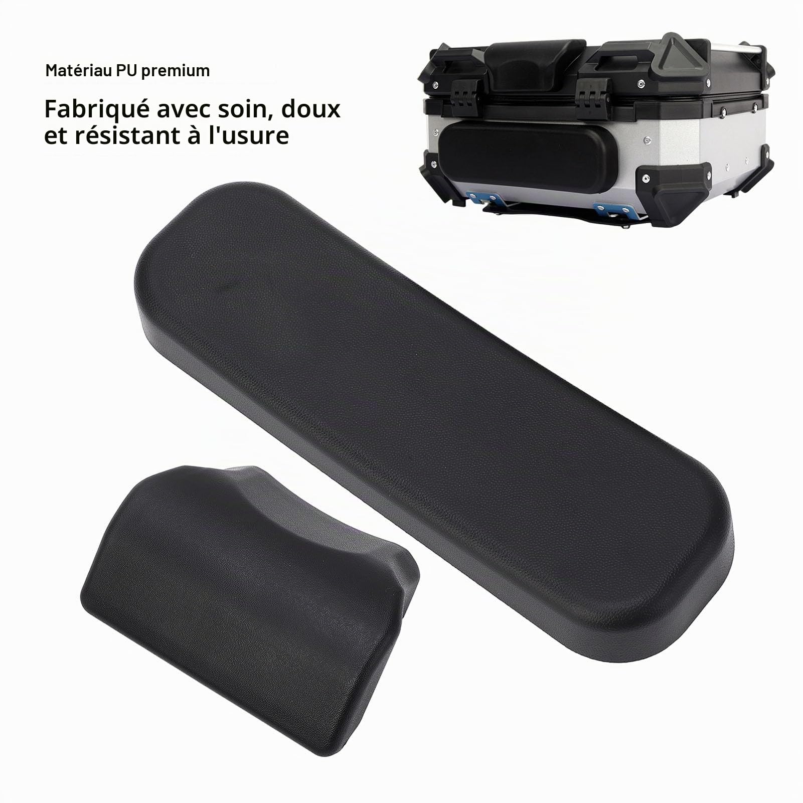 Dossier de Coffre érieur de Moto Auto-adhésif, Coussinet de Dossier de Passager Autocollant pour Siège Confortable, Voyage Longue Distance
