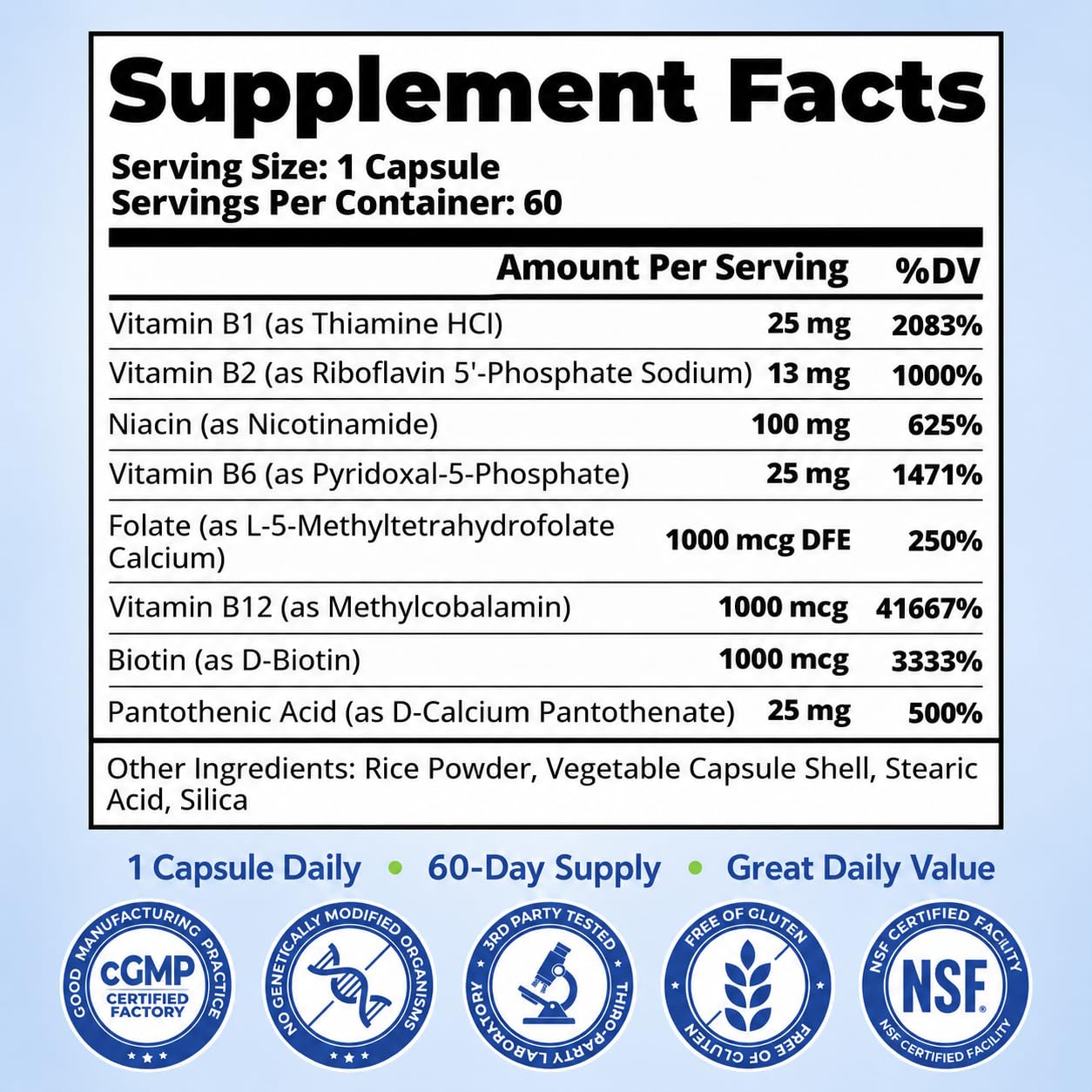B Complex Vitamins for Women - Methylated Vitamin B Complex — Amazon image 9
