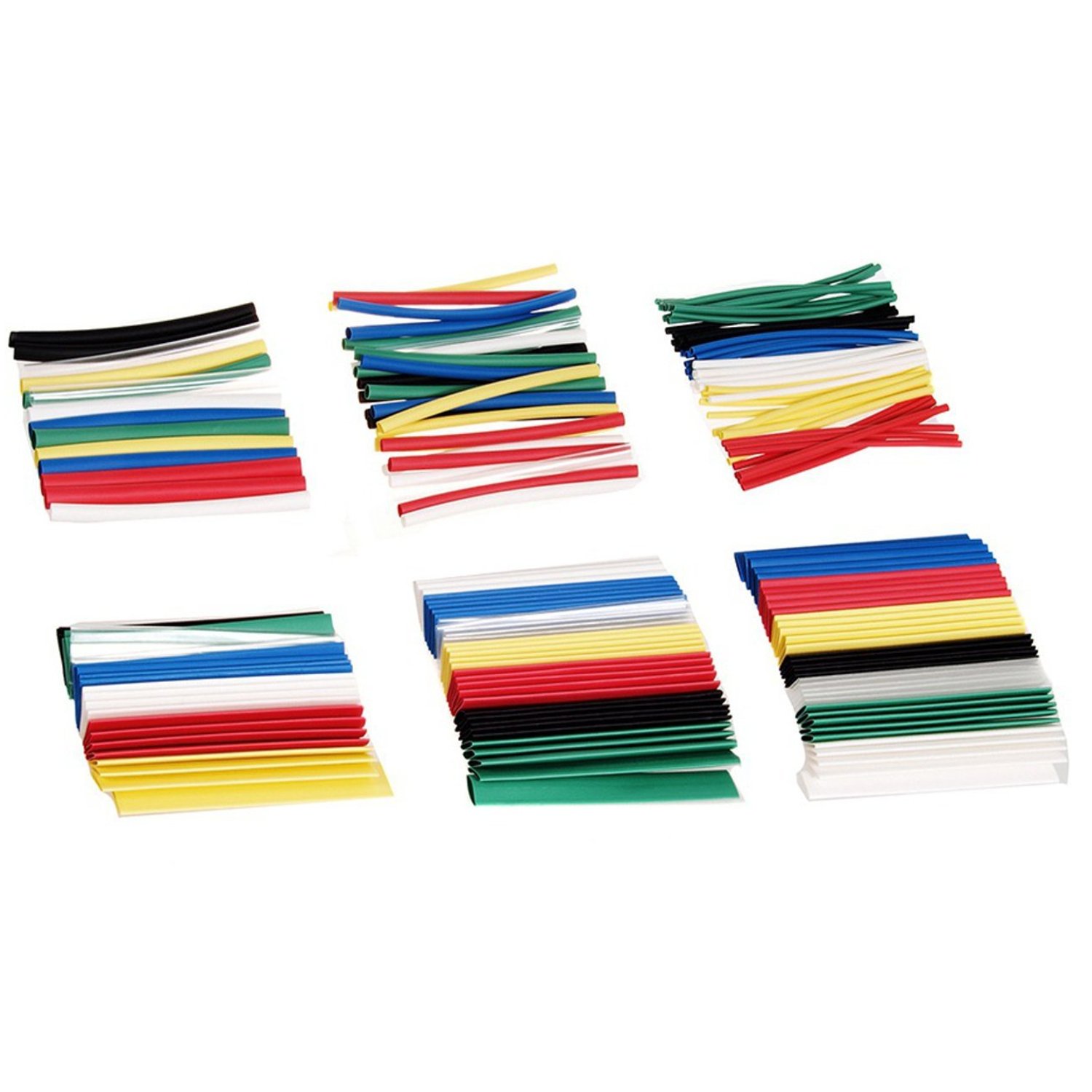 Maclean MCTV-679 - Set di 196 tubi termoretraibili a 7 colori, in plastica, 95 mm (5 x 196 pezzi, 7 colori)