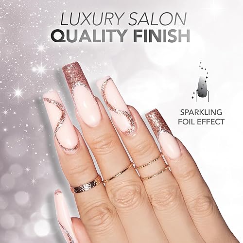 Miniatura 3 de Kiara Sky LED UV Soak Off Platinum Gel FX (Mar profundo - Una capa de purpurina de aluminio)