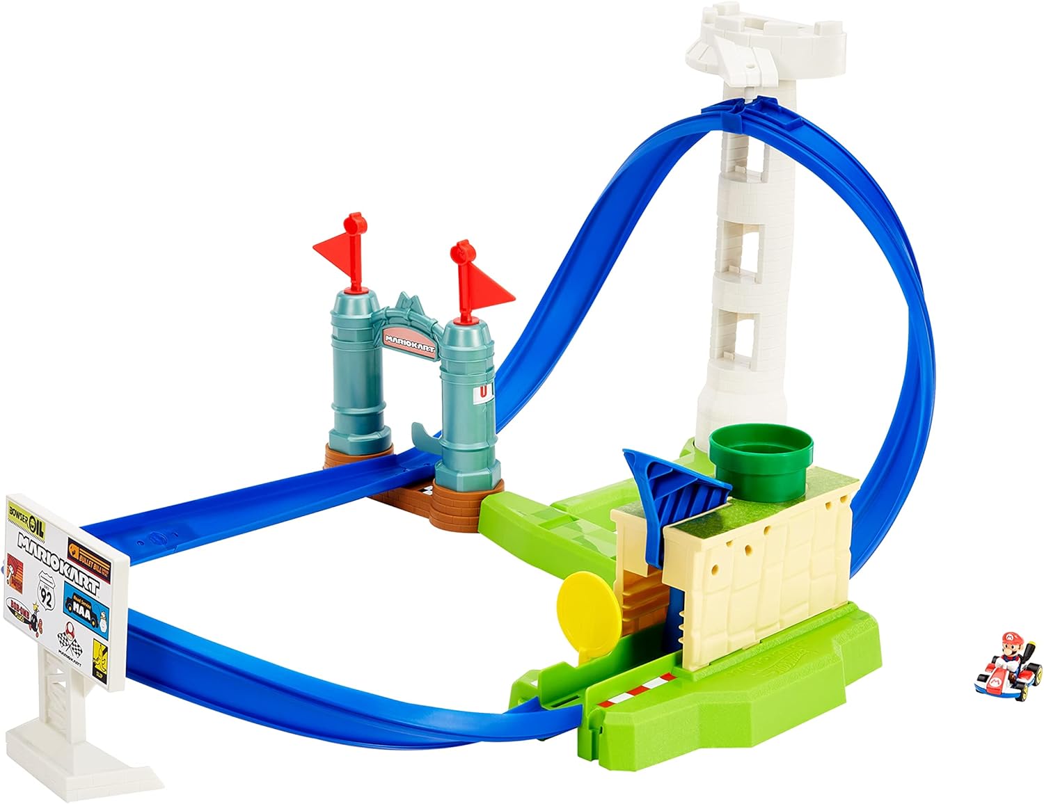 Mattel - Hot Wheels Mario Kart Lite Circuit Playset (Nintendo)