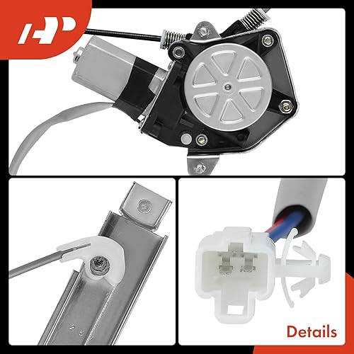 Miniatura 8 de A-Premium Elevalunas eléctrico con motor compatible con Toyota Avalon 1995-1999 Sedan trasero izquierdo del lado del conductor