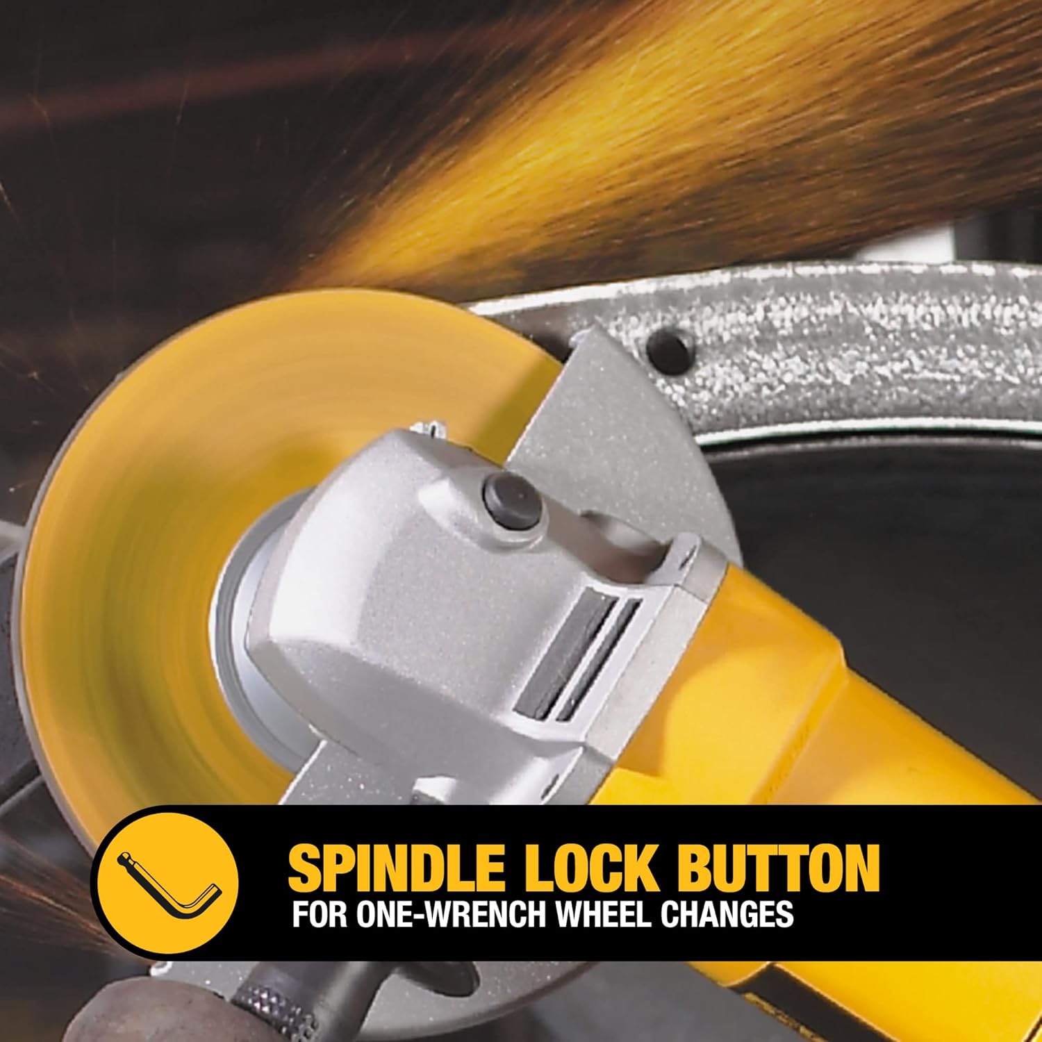 DEWALT Angle Grinder Tool Kit with Bag and Cutting Wheels, 7-Inch, 13-Amp (DW840K), full size