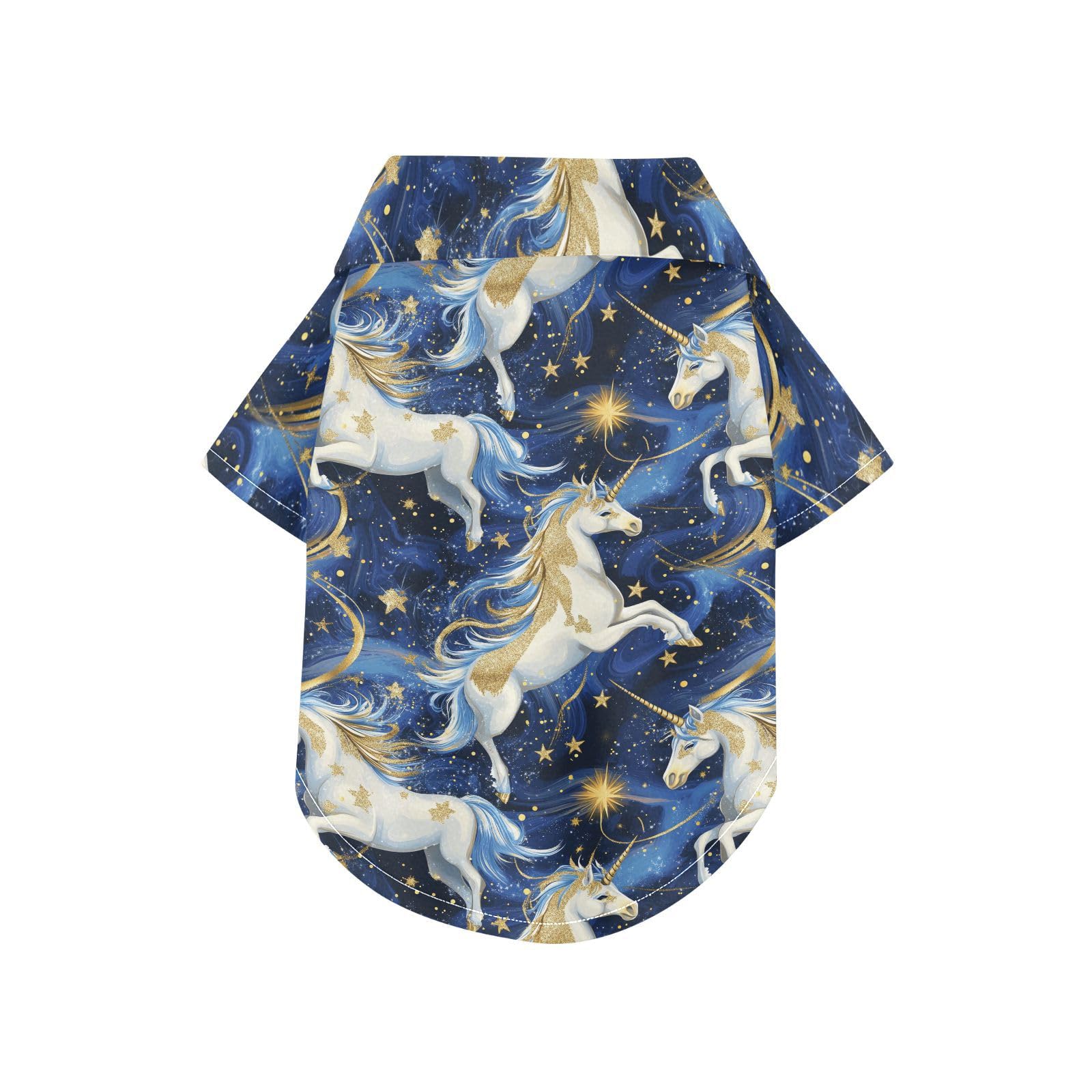Polo d'été pour chien avec motif licorne vêtement respirant taille XL doux