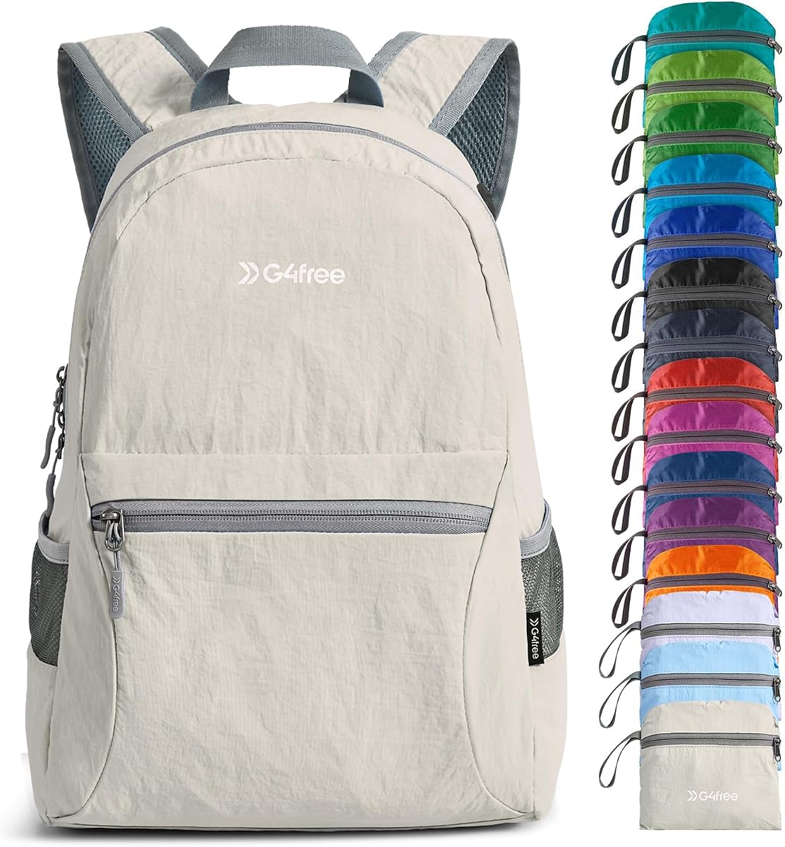 G4Free Mochila plegable ligera de 20 L, mochila de viaje para senderismo, mochila plegable para hombres y mujeres