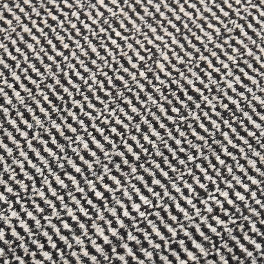 Zerbino trapuntato 60 x 150 cm, marrone chiaro, in robusto polipropilene con retro in gomma, per ingresso, corridoio, balcone e terrazze coperte