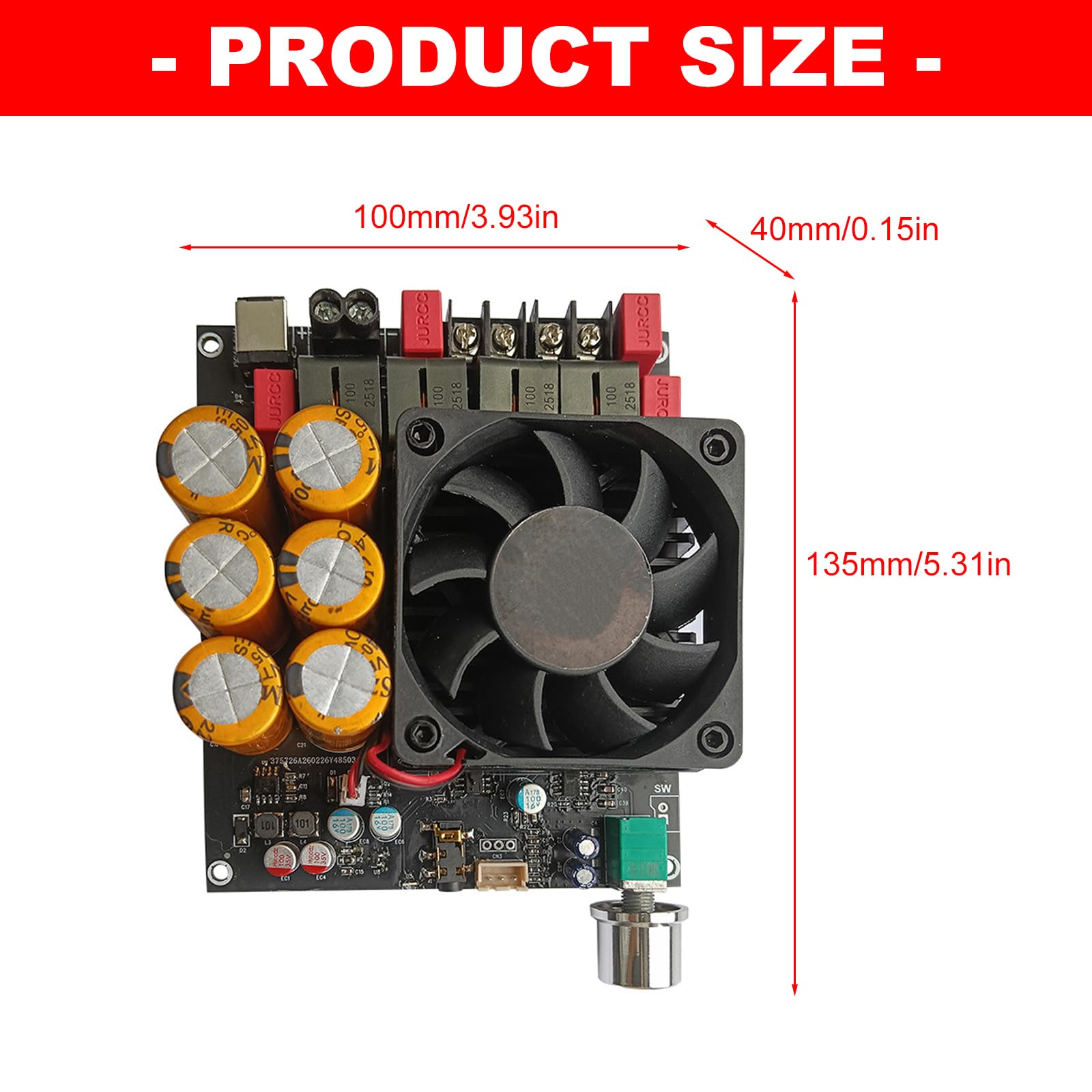 Carte amplificateur auditif numérique Channel 600 W avec gains de
