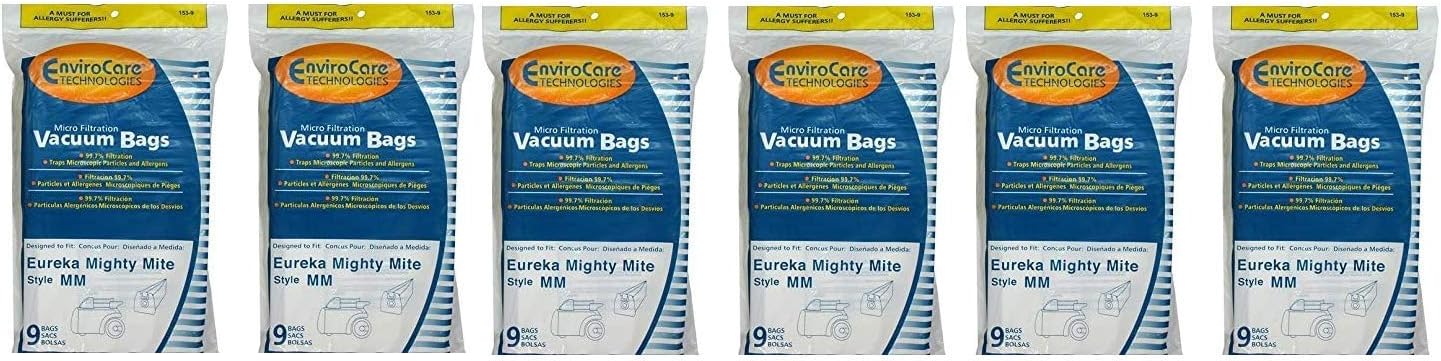EnviroCare Replacement Vacuum Bags for Eureka Style MM Eureka Mighty Mite 3670 and 3680 Series Canisters 54 Bags
