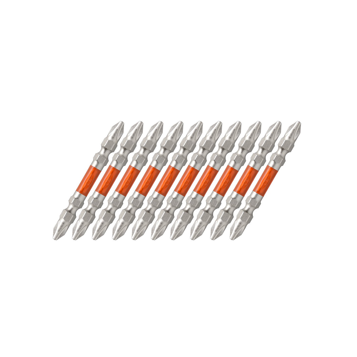 Amazon | アネックス(ANEX) 龍靭ビット 両頭 メッキ仕上 +2x65 10本袋
