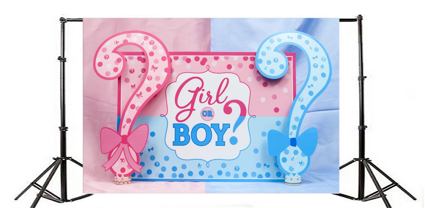 YongFoto 3x2m Sweet Baby Shower Backdrop Girl or Boy Card Creative Backdrops for Photography Happy Mother's Day Vinyl Photo Background Pregnant Woman Party Studio Props - Image 4