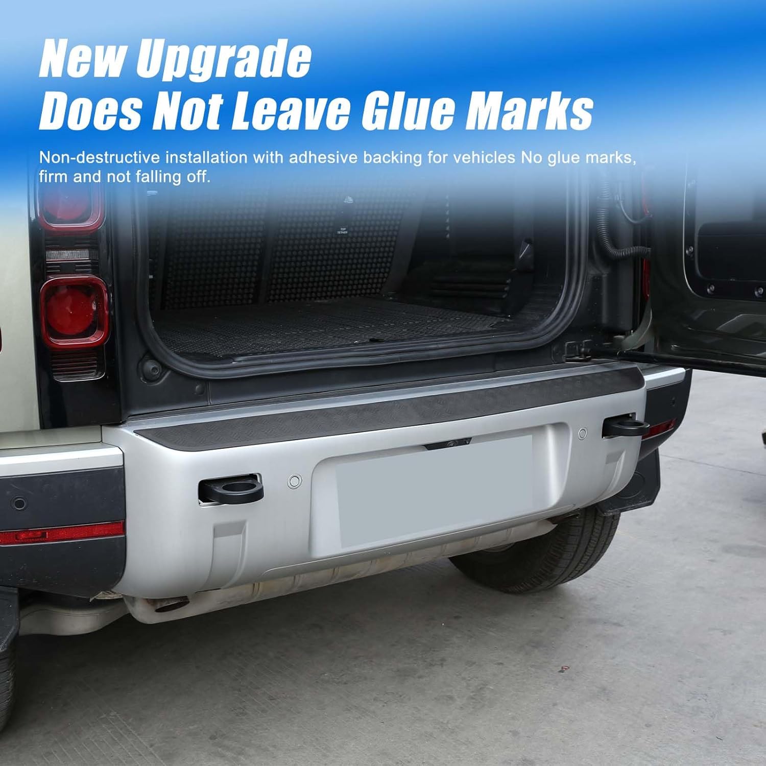 Rear Bumper Protector Guard Compatible with 2020-2023 LR Defender 90 110 130, Trunk Door Sill Protection Strip Anti-Scratch Accessories, PP Material (Soft)