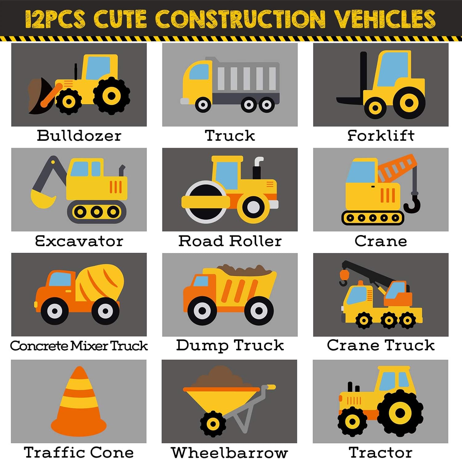 CiyvoLyeen Construction Craft Kit for Kids Make Your Own Construction Vehicles, Felt Plush Sewing Kit Includes 12 Creative Projects for Sewing Beginners, Fun DIY Educational Gift for Boys and Girls : Toys & Games