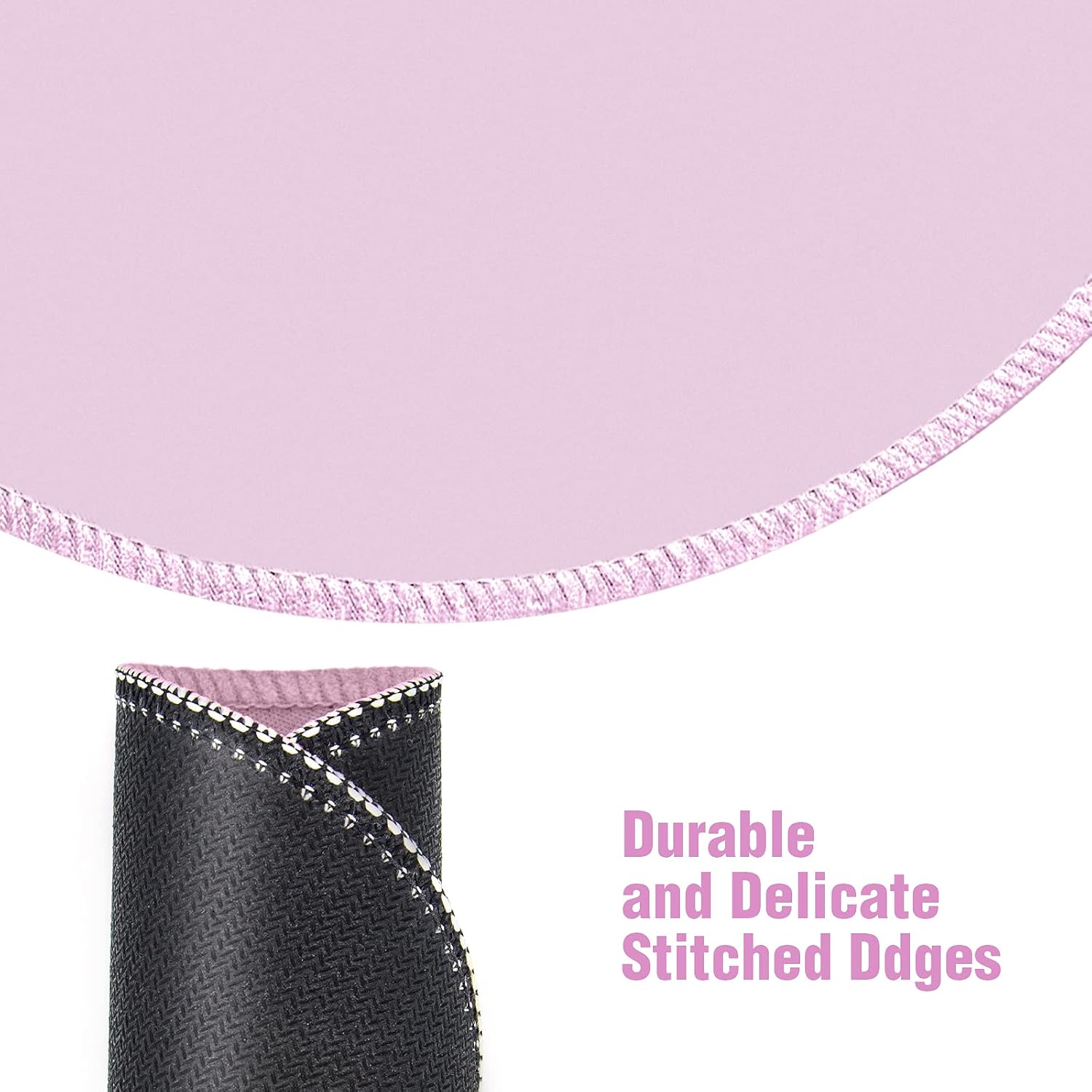 EFISH 2 Pieces Mouse Pad,Small Mousepads for Wireless Mouse,Non-Slip Rubber Base Mousepad with Stitched Edge,Mousepad for Home,Computer,Laptop,Office,8.7X 8.7X0.12 inches(220X220X3MM)
