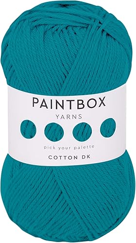 Miniatura 67 de Paintbox Yarns Hilo DK 100% Algodón 1.76oz (50g), 137 Yardas (125m) - Vino Tinto para Crochet, Tejer - Hilo Suave y Ligero de Doble Punto para Ropa
