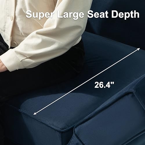 Miniatura 235 de Belffin Sofá modular Módulo medio con almacenamiento Accent Silla sin brazos para sofá modular seccional terciopelo gris Gris,Negro -,Azul,Verde