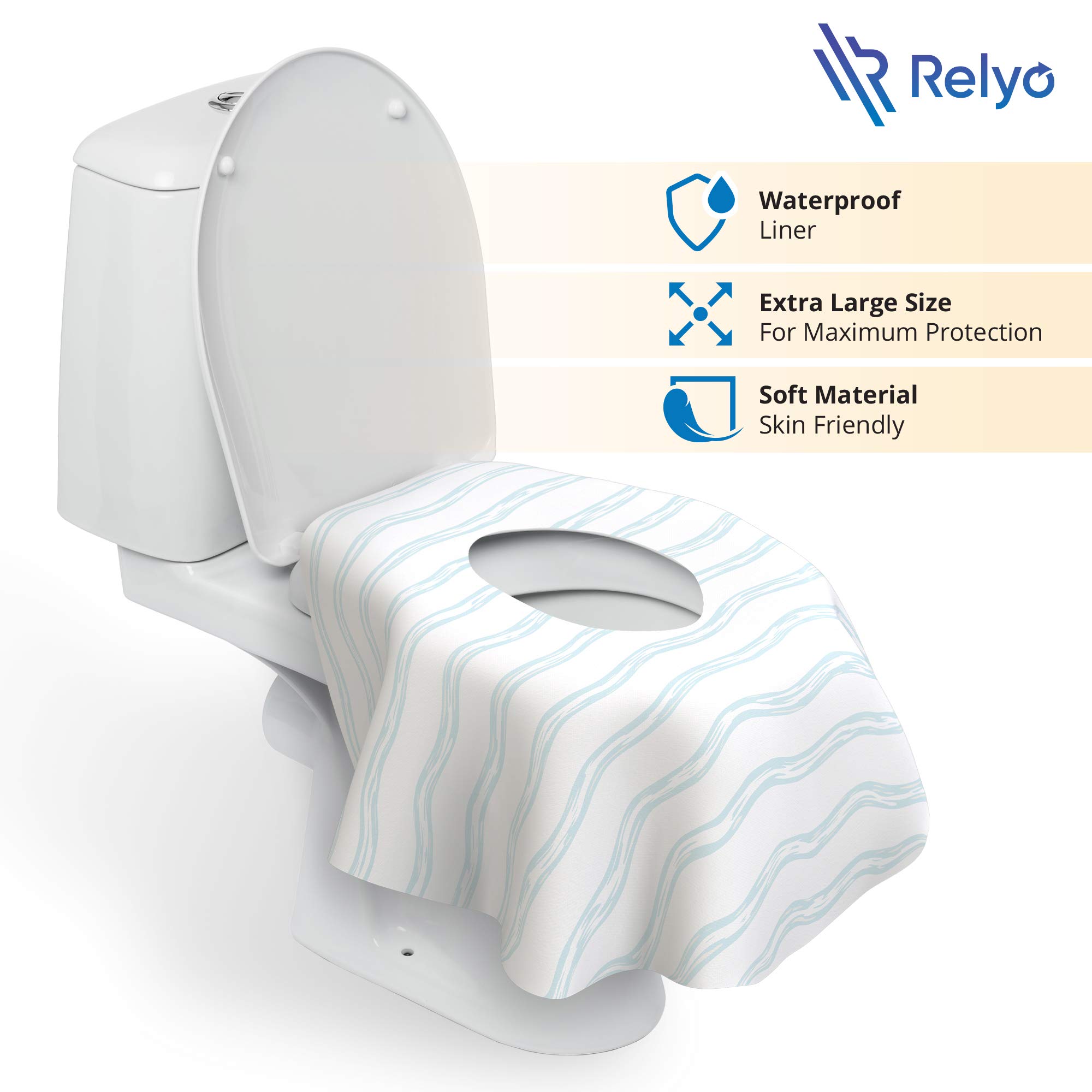 Buy Toilet Seat Covers Disposable 20 Pack Waterproof, Ideal for