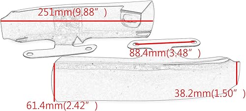 Miniatura 3 de YDLMT 2 tiras cromadas para paneles de relleno de alforjas para Harley Touring Road King Electra Glide FLHT FLHR 2009-2013 (Motorcycle