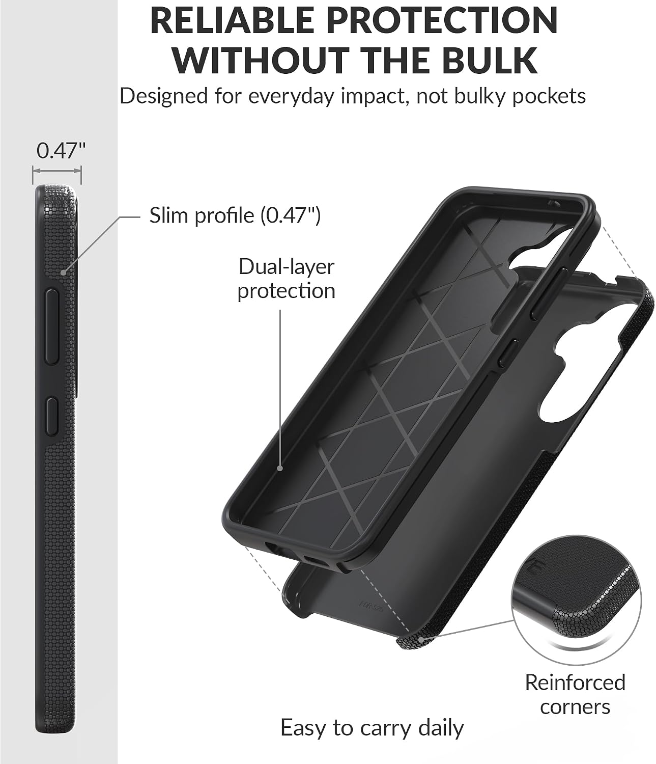 Crave Dual Guard for Samsung Galaxy S25 Case - Black image 4