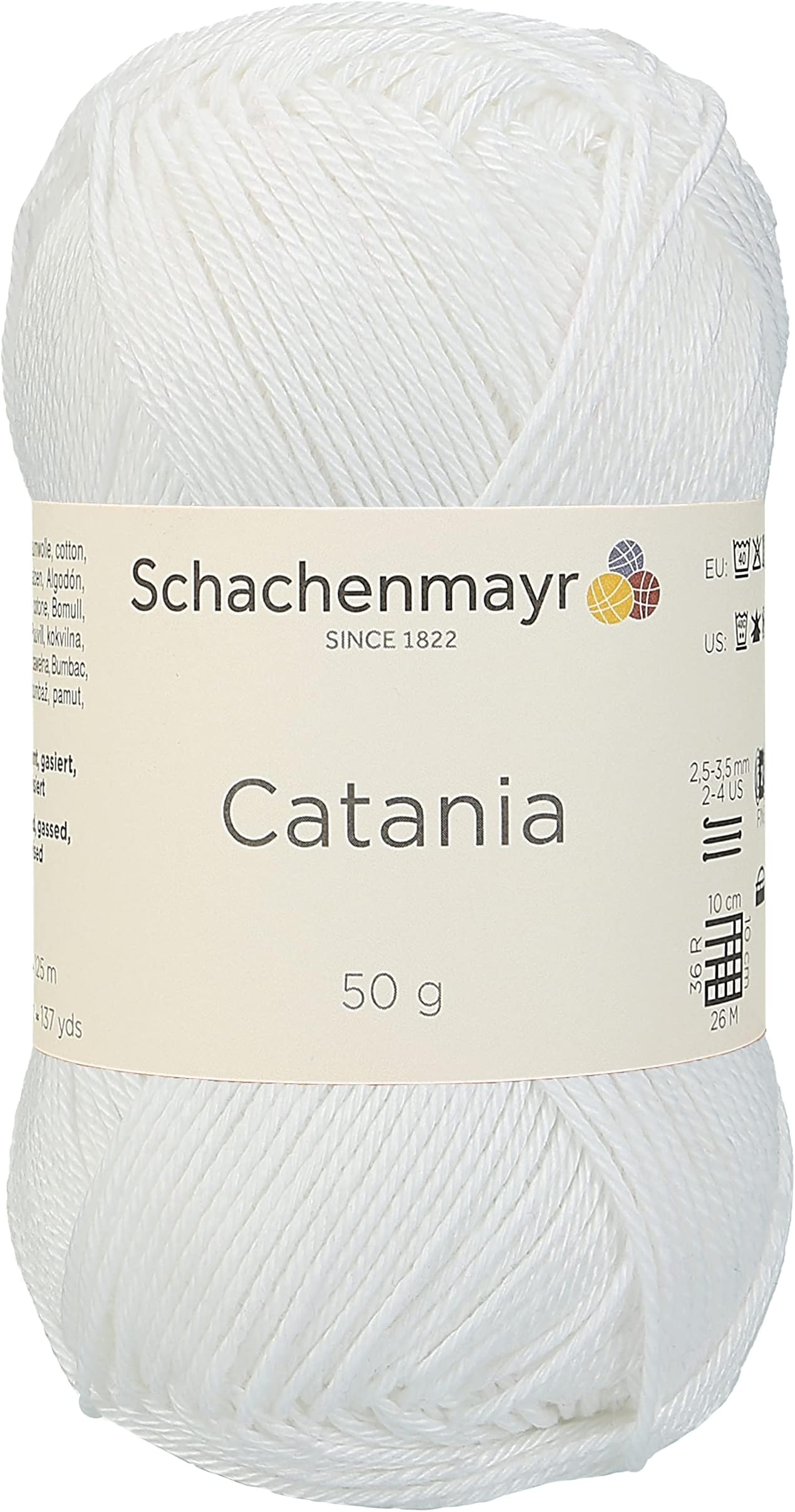 Schachenmayr (SMC) Catania Originals 100% Mercerized Cotton Yarn 1.76 Oz (50g) / 136 Yrds (125 m) Amigurumi Yarn Fine-Sport 2 (106)