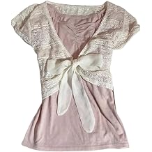 Y2k Fake Two Piece Grahpic Tees Whimsy Goth Emo Grunge Streetwear Top