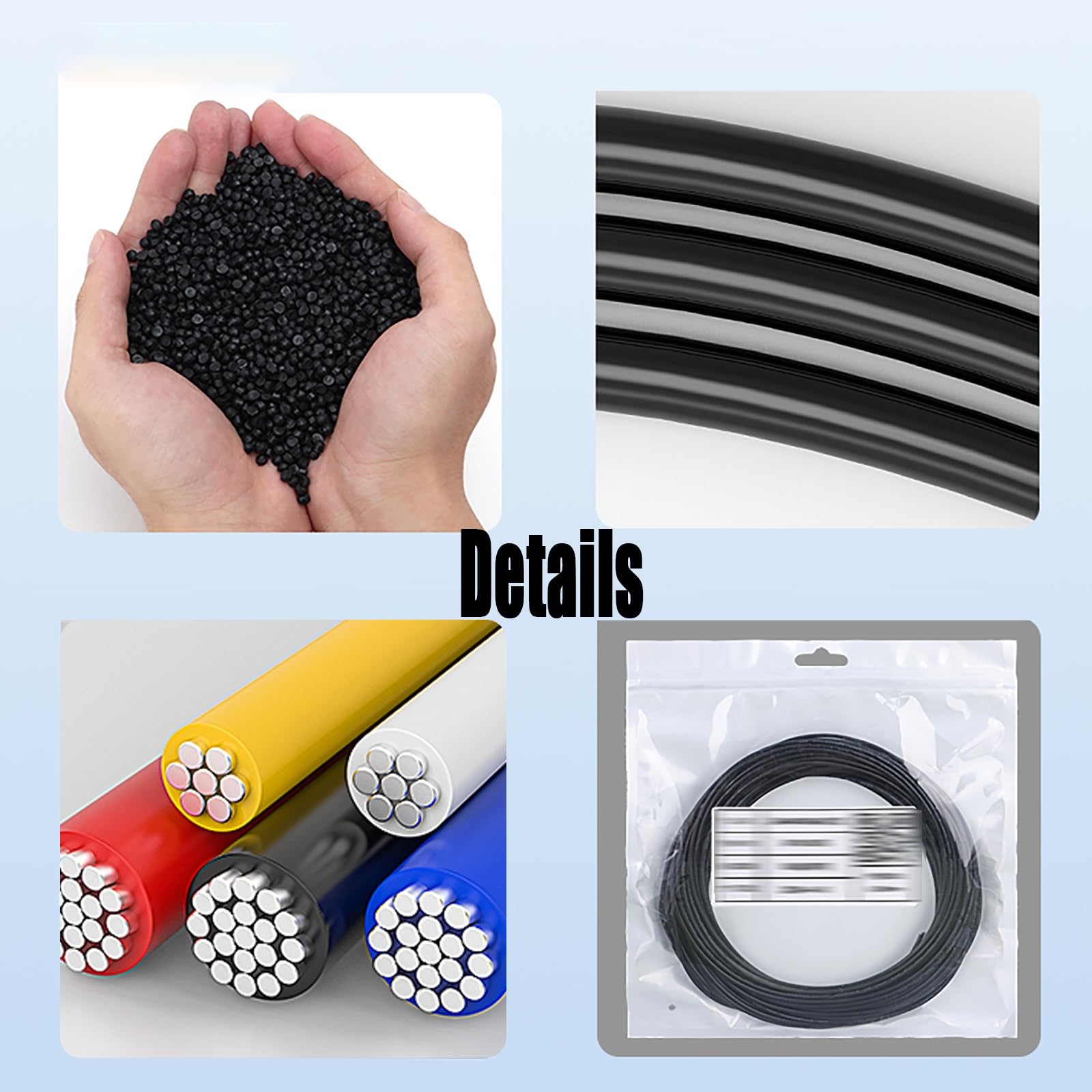 Alambre eléctrico de alta temperatura Calor, Cable electrónico de un solo núcleo aislado 26-18AWG UL1332 FEP 300V 200°C Multicolor(25ft,22AWG)