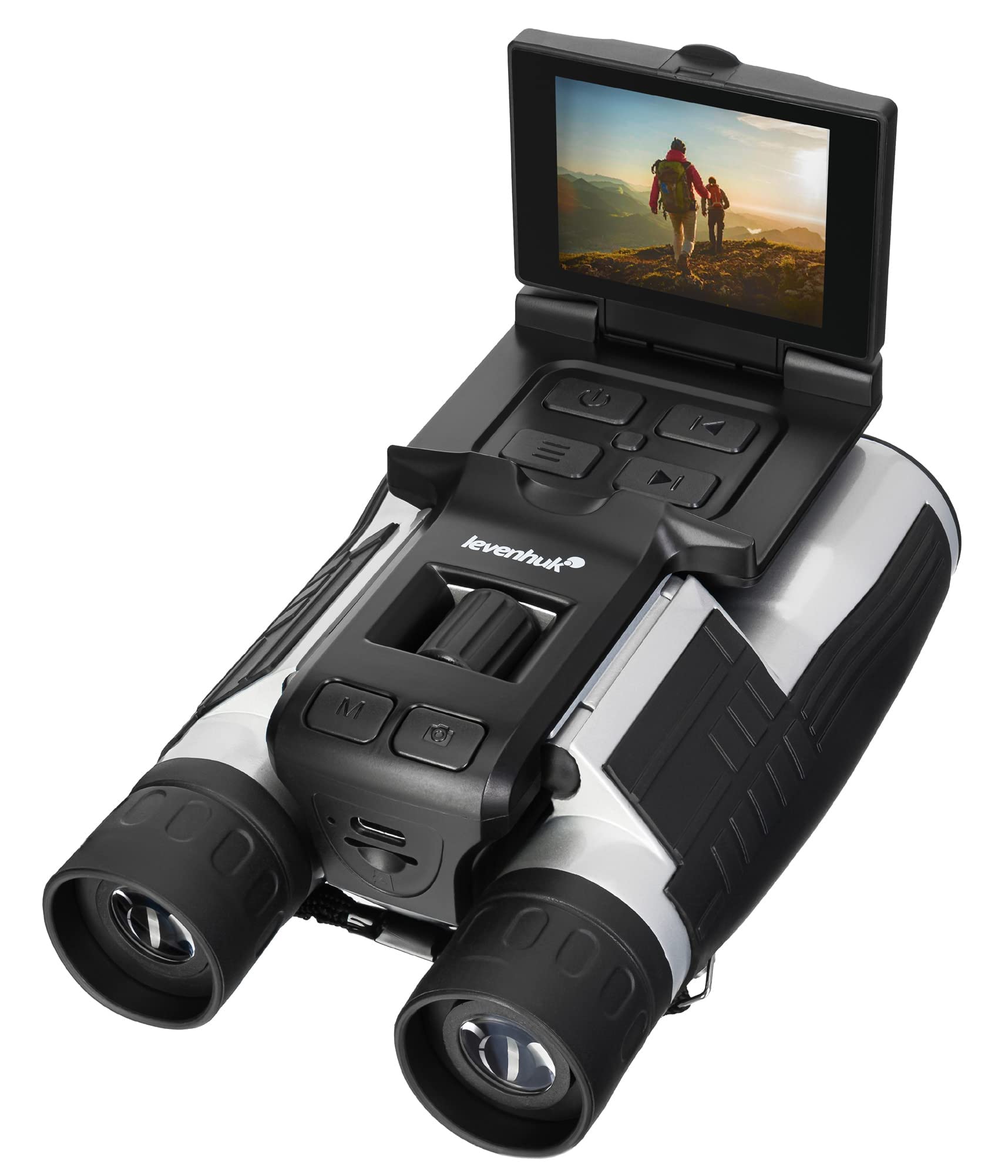 Levenhuk Atom Digital DB20 LCD Binocolo Potente, Compatto e Leggero, con Display LCD Integrato e Videocamera