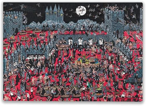 Where's Waldo Nasty Nasties - Rompecabezas de 300 piezas para adultos, rompecabezas imposible, rompecabezas divertido para descomprimir regalos