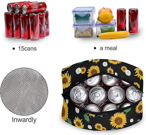 Miniatura 3 de CBBYY Bolsa de almuerzo para mujer, reutilizable, aislada, para adultos y estudiantes, a prueba de fugas, para el trabajo, oficina, viajes, escuela,