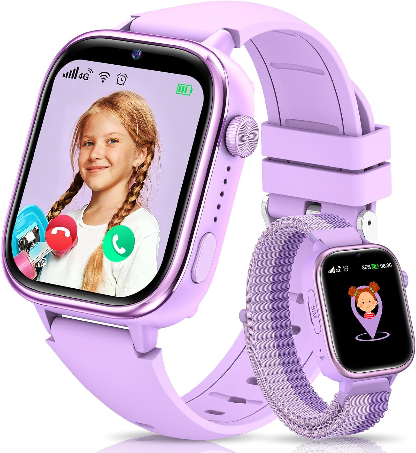 Nuevo 4G Reloj Inteligente Niño con Videollamada & GPS, Smartwatch Niños co…
