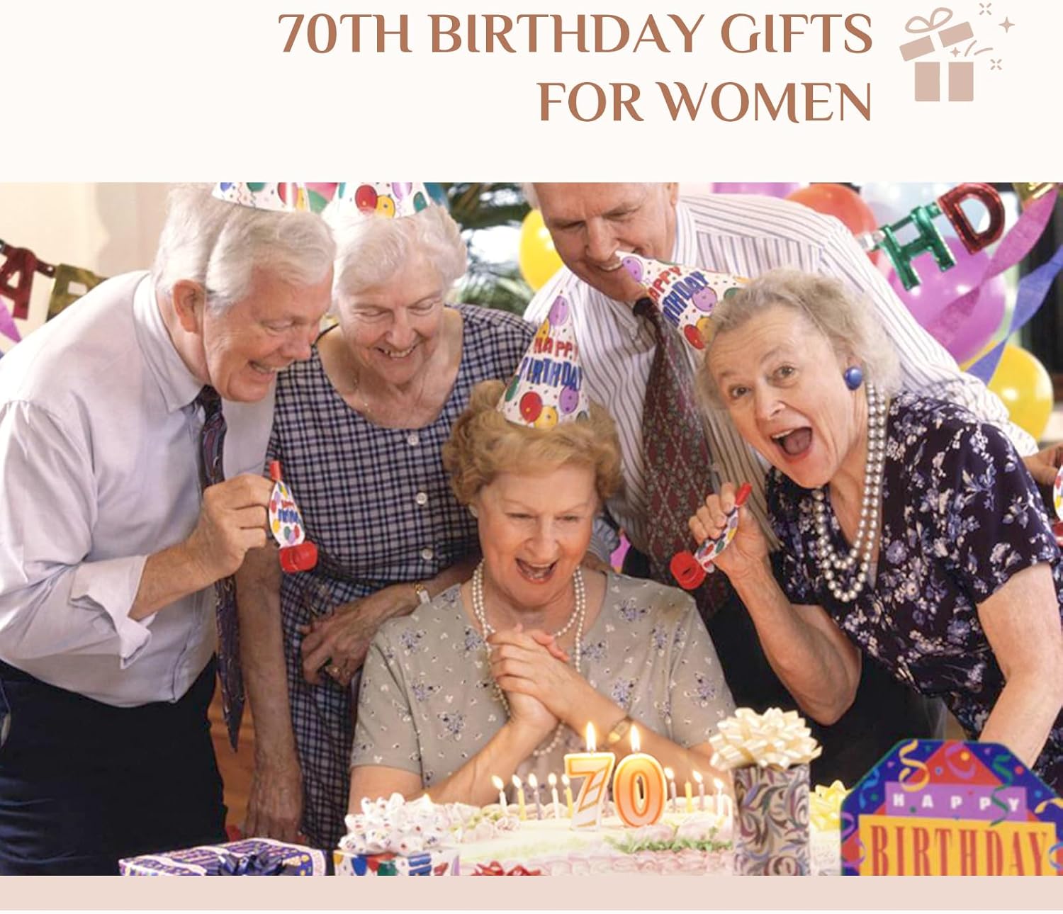 70th Birthday Gifts for Women: Best Birthday Gifts for Mom Daughter Friend Happy Birthday Gift for 70 Year Old Woman - Image 4