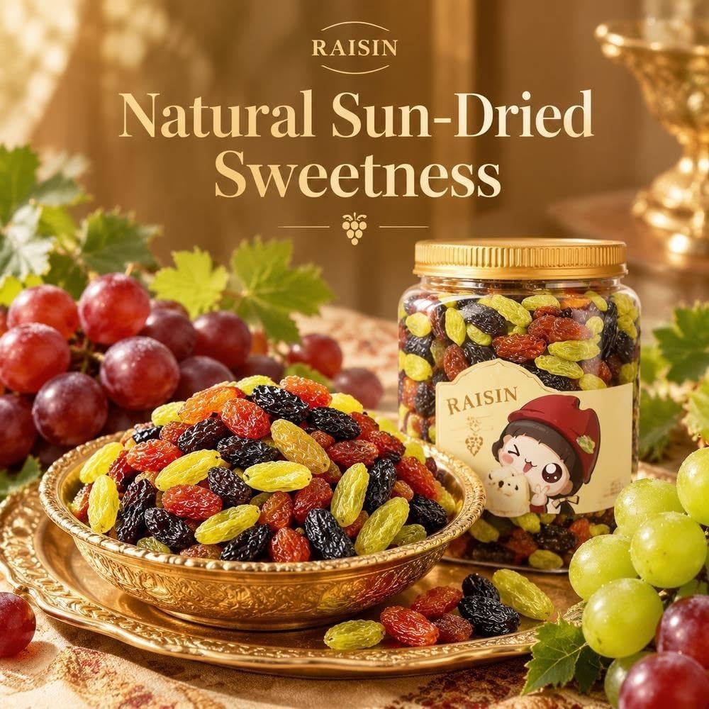 Pasas Tricolor Sin Semillas Tarro 500g