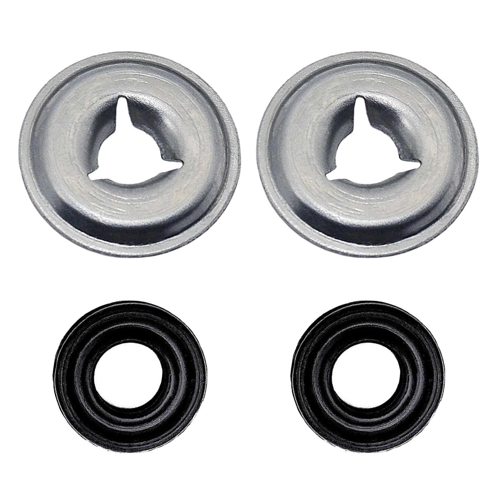 2 Sets WD8X181 WR2X7054 Dishwasher Drain Pump Valve Shaft Seal and Push-on Nut, Dishwasher Seal Replacement Kit