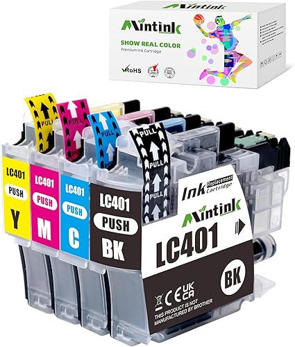 LC401 LC401XL MFC-J1010DW - Cartuchos de tinta para impresora Brother LC 401 401XL para impresora MFC-J1010DW MFC-J1170DW MFC-J1012DW MFC-J1800DW