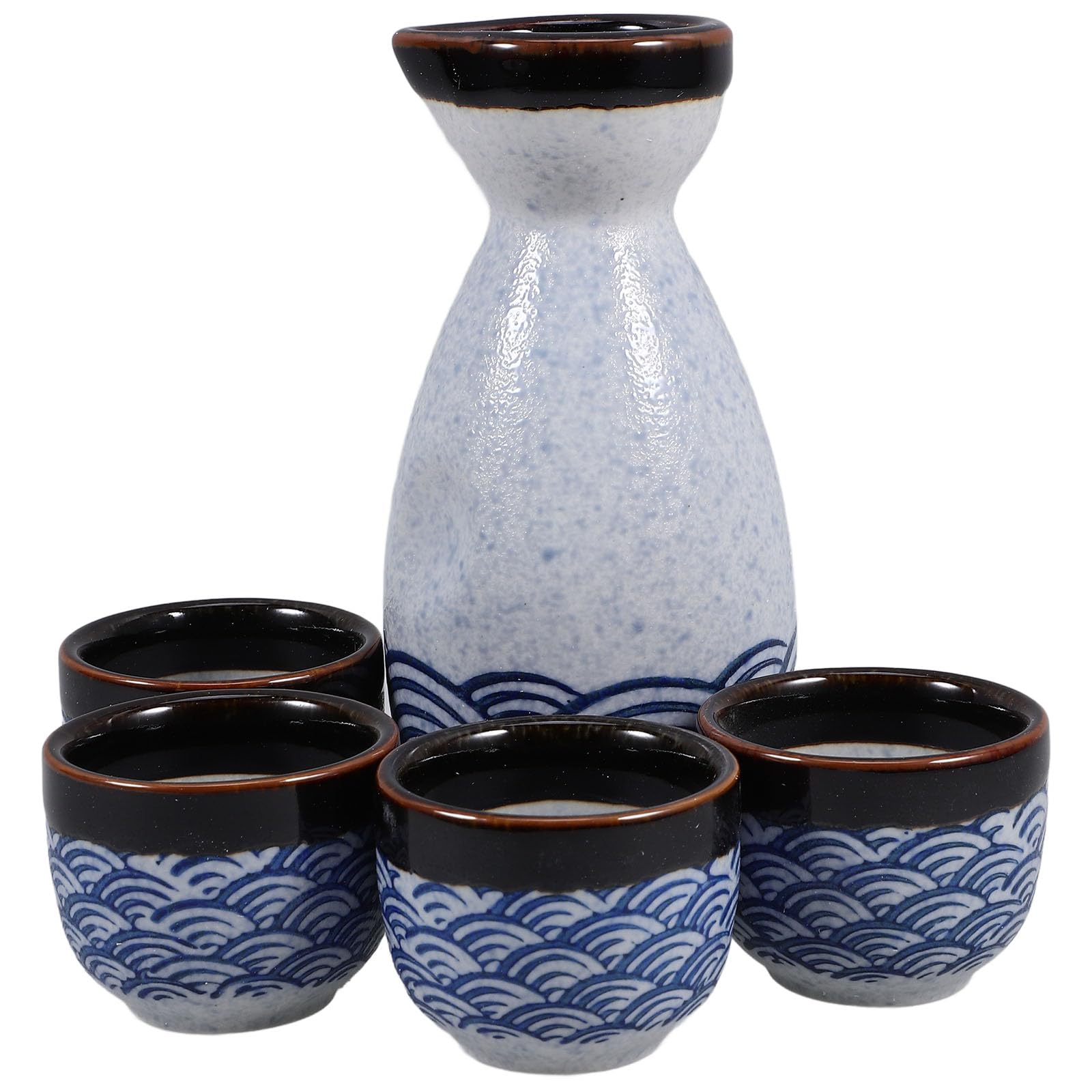 Tasses à saké en céramique émaillée 35ml Zerodeko, vaisselle de qualité
